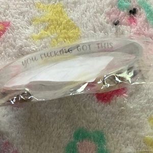 Stainless steel adult inspirational cuff bracelet